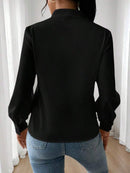 Blusa feminina elegante de manga comprida